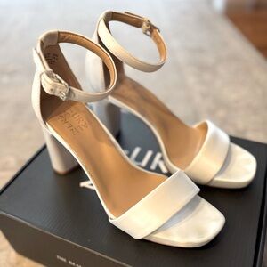 Naturalizer White Satin Heel